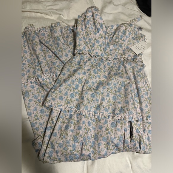 Show Me Your MuMu Blue Floral Tiered Maxi Dress - Picture 4 of 5